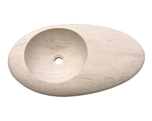 Large Pebble Sink - Charmot Light Honed