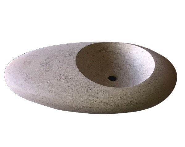 Vasque Galet à poser- Charmot Light Honed