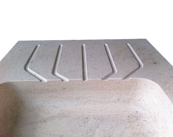 Solid stone sink - Charmot Light Honed