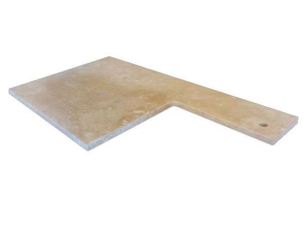 Kitchen countertop with faucet hole - Lanvignes Golden-Yellow Aged