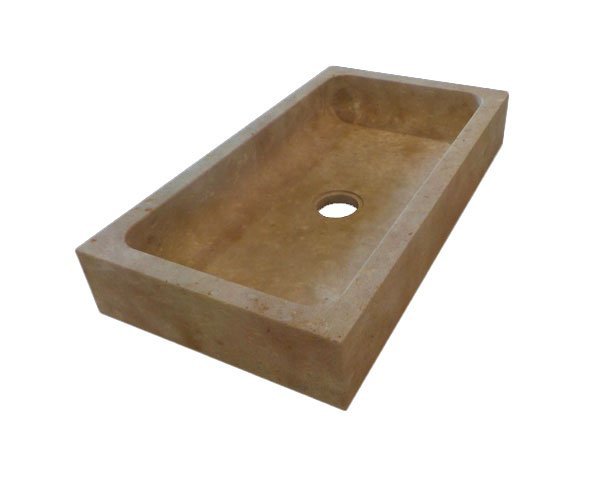 Old stone sink - Lanvignes Golden-Yellow Aged