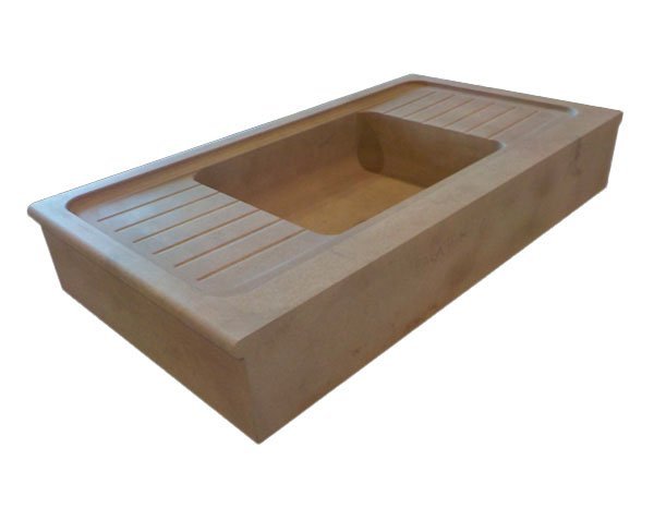 Antique stone sink - Charmot Golden Honed