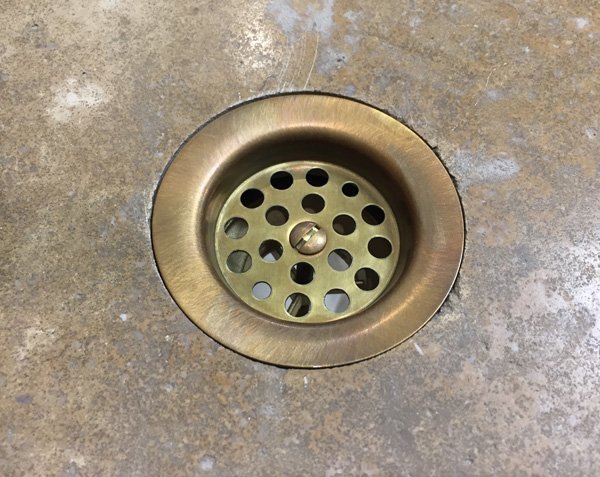 Standard bung for kitchen - Aged brass