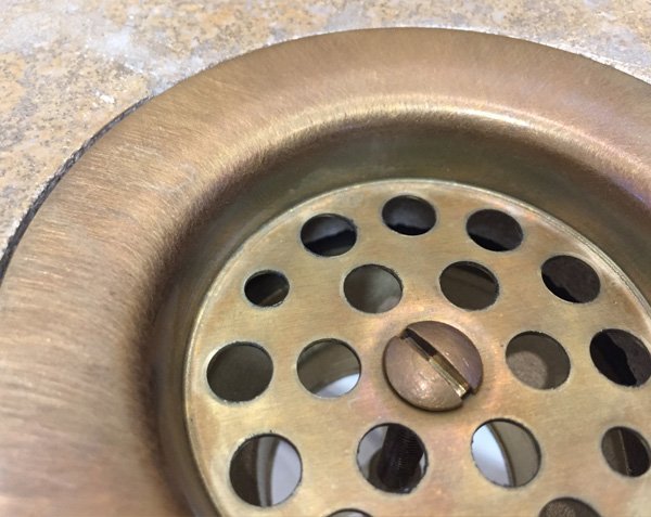 Standard bung for sink - Aged brass Standard bung for sink - Aged brass