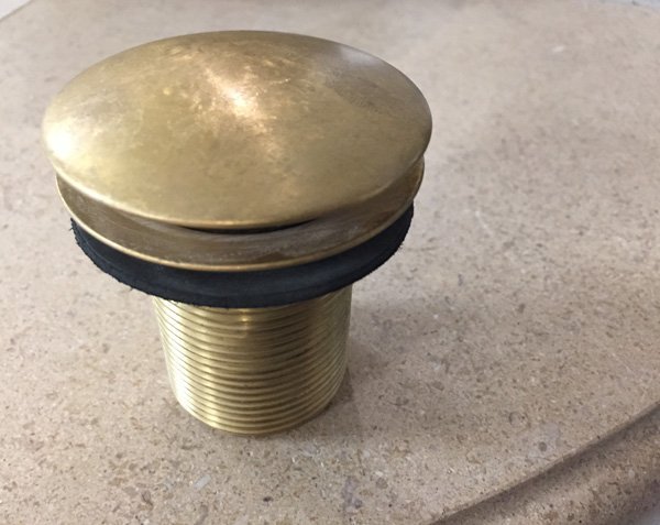 Click-clack plug - Aged brass