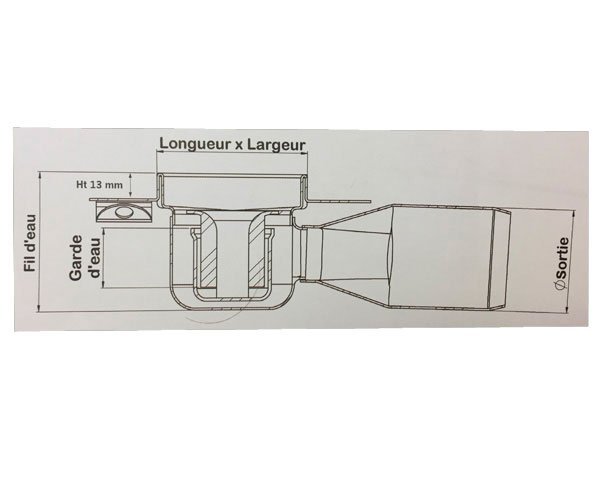 Schéma technique - Caniveau