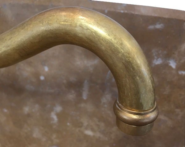 Wall tap Kitchen tap – Aged Brass Wall tap Kitchen tap – Aged Brass
