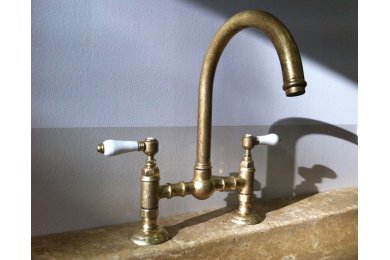 Mélangeur à pont Laiton Vieilli Mélangeur à pont Laiton Vieilli