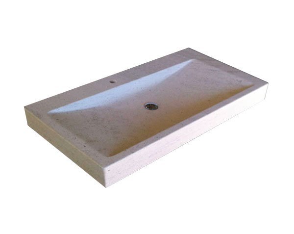 Basin in Burgundy limestone - Charmot Light Honed