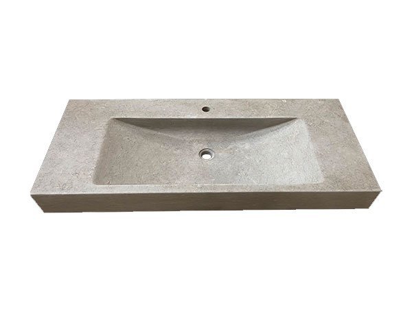 Gray sink - Bleu de Lignières Honed