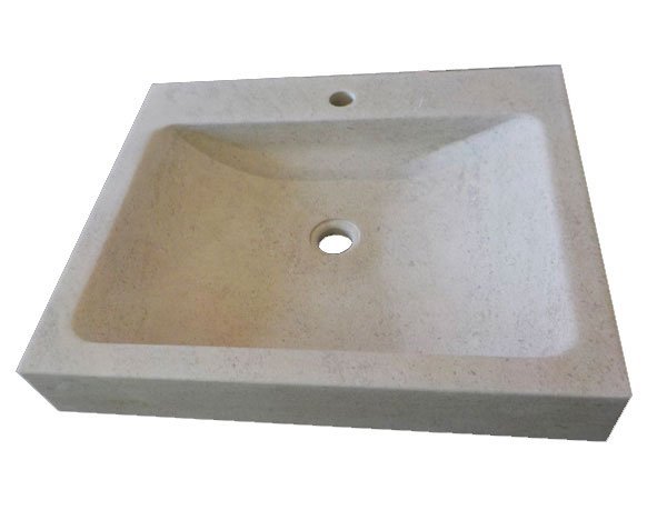 Limestone in the bathroom - Charmot Light Honed