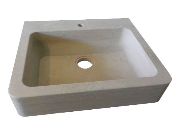 Stone Sink for Kitchen - Charmot Golden Honed Finish