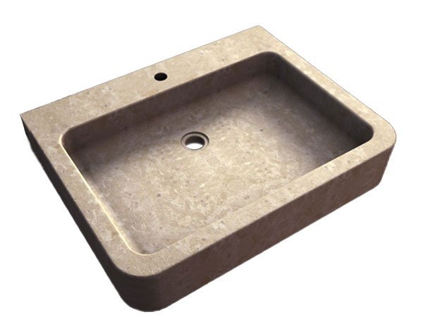 Bonnieux sink in Burgundy limestone