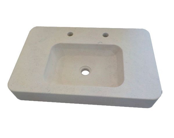 White Limestone Basin - Charmot Light Honed