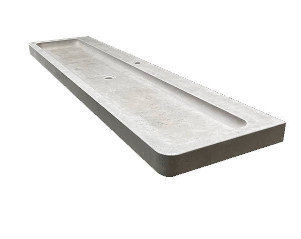 Vasque en pierre XXL - Bleu de Lignières Adouci