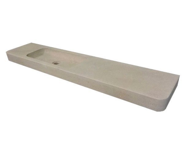 Large Limestone Washbasin - Charmot Light Honed