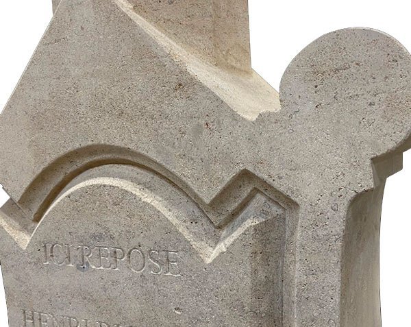 Support for stone cross