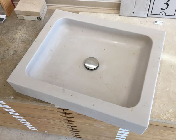 Countertop Basin - Rectangular - Comblanchien Light Honed
