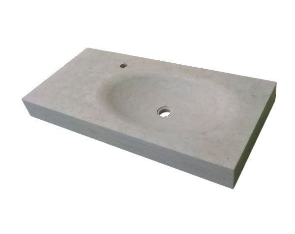 Gray Stone Sink - Bleu de Lignières Honed