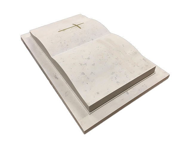Open book in stone Open book in stone