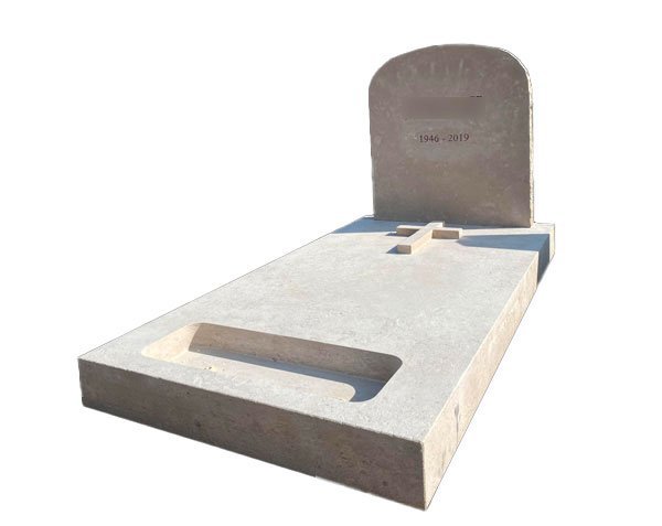 Funeral monument in stone - Aged Golden Yellow Lanvignes" Funeral monument in stone - Aged Golden Yellow Lanvignes"