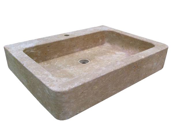 Bonnieux sink in Burgundy limestone