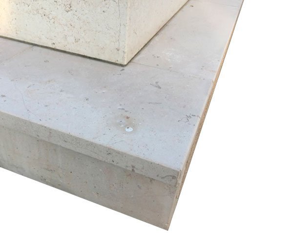 Tombstone base - Comblanchien Slightly Spotted Honed Tombstone base - Comblanchien Slightly Spotted Honed