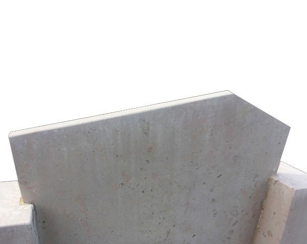 Small funeral stele - Cut side - Comblanchien Lightly Speckled Small funeral stele - Cut side - Comblanchien Lightly Speckled