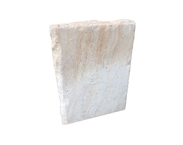 Natural limestone headstone - Beaunotte Brushed with Split Edges Natural limestone headstone - Beaunotte Brushed with Split Edges