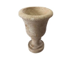 Vase Pierre - Pierre de Bourgogne Lanvignes Doré-Jaune Vieilli Vase Pierre - Pierre de Bourgogne Lanvignes Doré-Jaune Vieilli