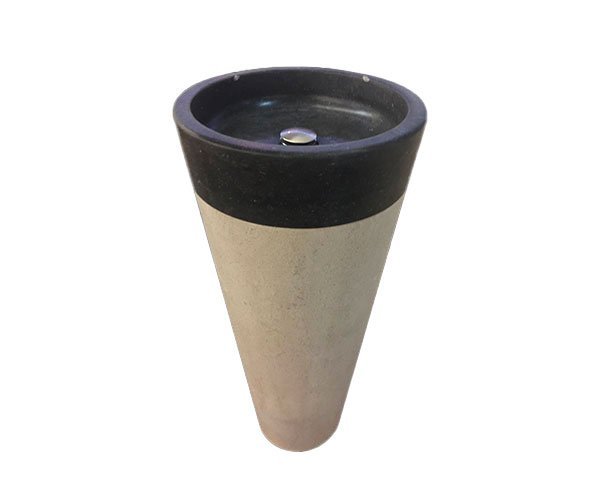 Totem sink - Charmot Burgundy Stone and Belgian Blue Stone