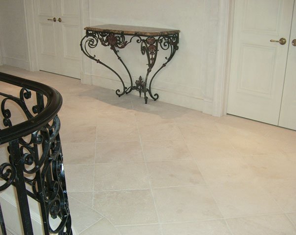 Burgundy Stone Tiling Charmot Light Antique Finish