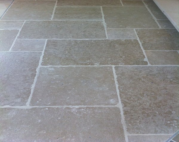 Burgundy Limestone Paving Massangis Yellow Antique Finish Opus III