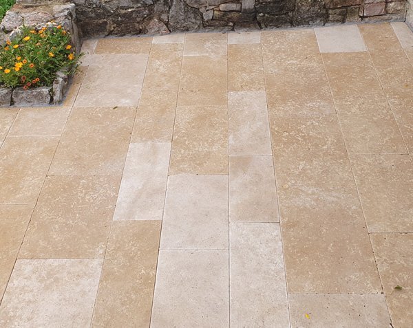 Tiling - Burgundy Limestone