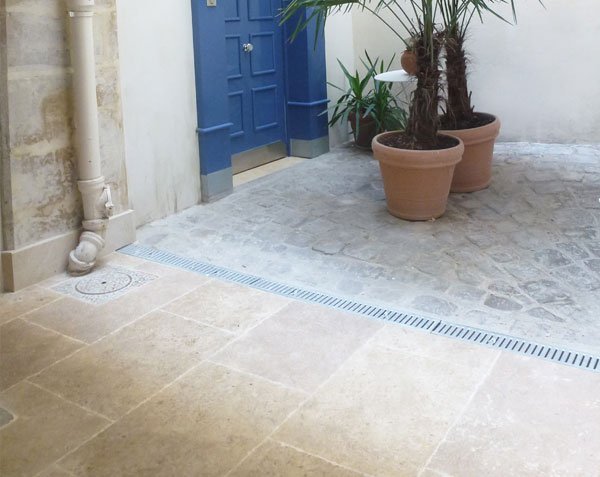 Burgundy Limestone Paving Saint-Genay Model Monastery Finish