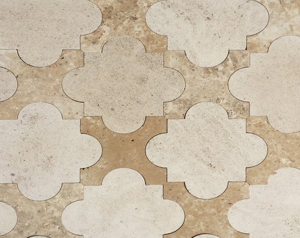 Saint Sauveur Flooring Burgundy Limestone - Custom Paving Layout