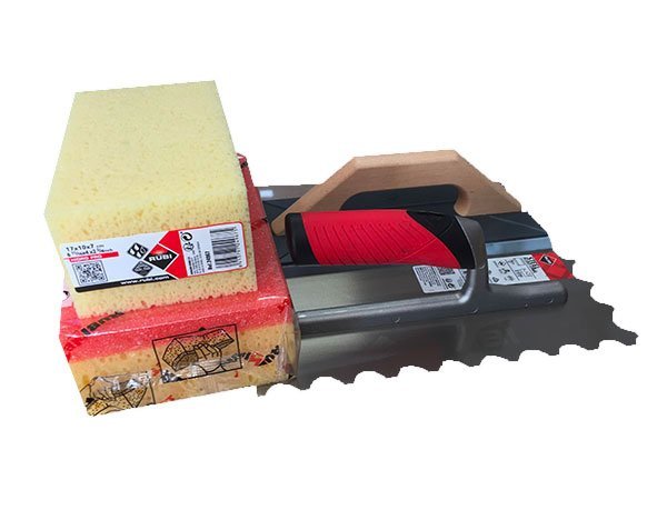 Tiler Kit - Adhesive Trowel, Trowels, Joint Sponges Tiler Kit - Adhesive Trowel, Trowels, Joint Sponges
