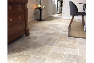 Pavés en pierre de Bourgogne - 20 x 20 cm - Carrelage petit format pierre naturelle Pavés en pierre de Bourgogne - 20 x 20 cm - Carrelage petit format pierre naturelle