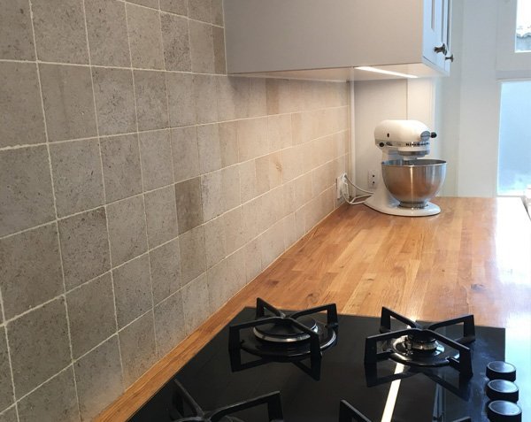 Fixed Format pavers - Kitchen Backsplash Fixed Format pavers - Kitchen Backsplash