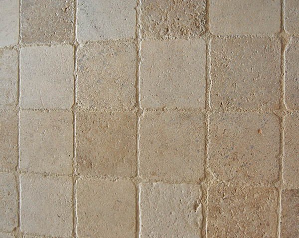 Aged pavers in natural limestone