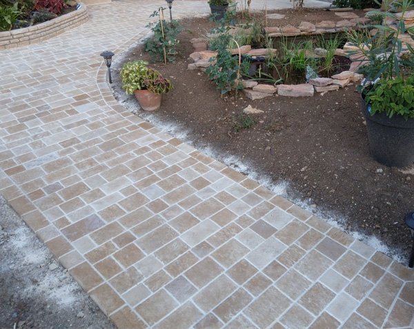 Pavé en pierre pour terrasse