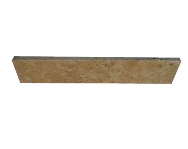 Lanvignes Gold-Yellow Limestone - Brushed baseboards with 1/4 Round Edge