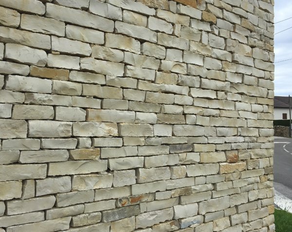 White facing stone
