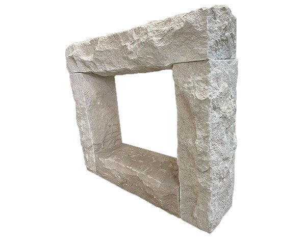 Stone fireplace - Megève model