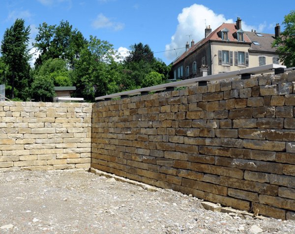 Stone foundations for walls in your garden, or construction Stone foundations for walls in your garden, or construction