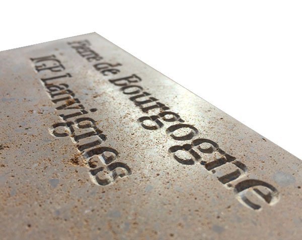 Pavé en pierre Gravure