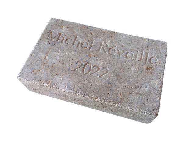 Inaugural paver in stone