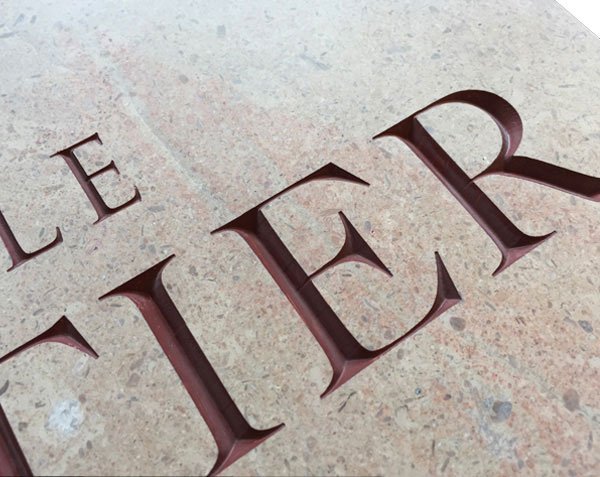 Stone engraving - V-carving Stone engraving - V-carving