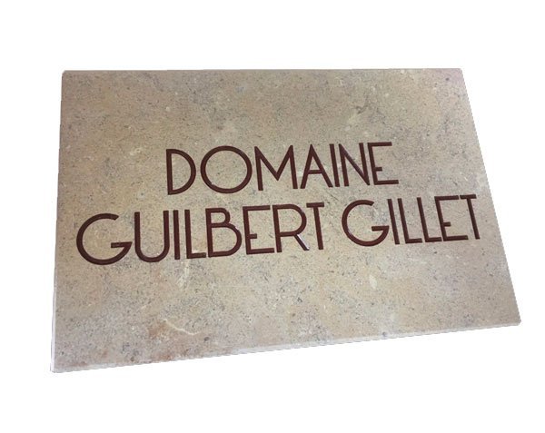 Engraving on stone plaque Engraving on stone plaque