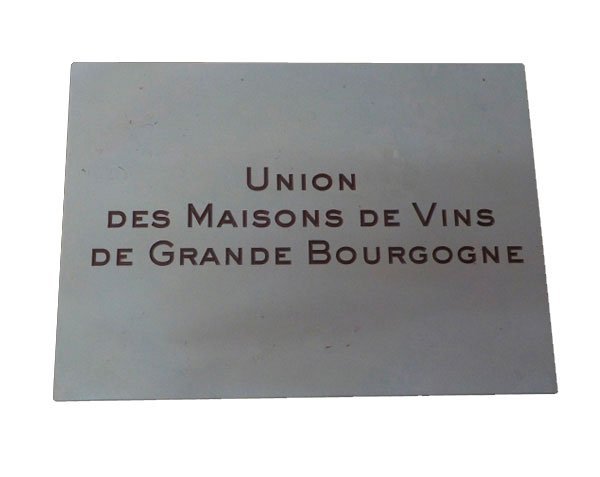 Engraved stone plaque